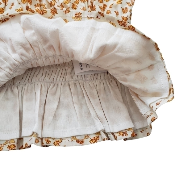 Faithful The Brand Odelina Cami Ditsy Floral Smocked Cropped Peplum - Picture 7 of 11